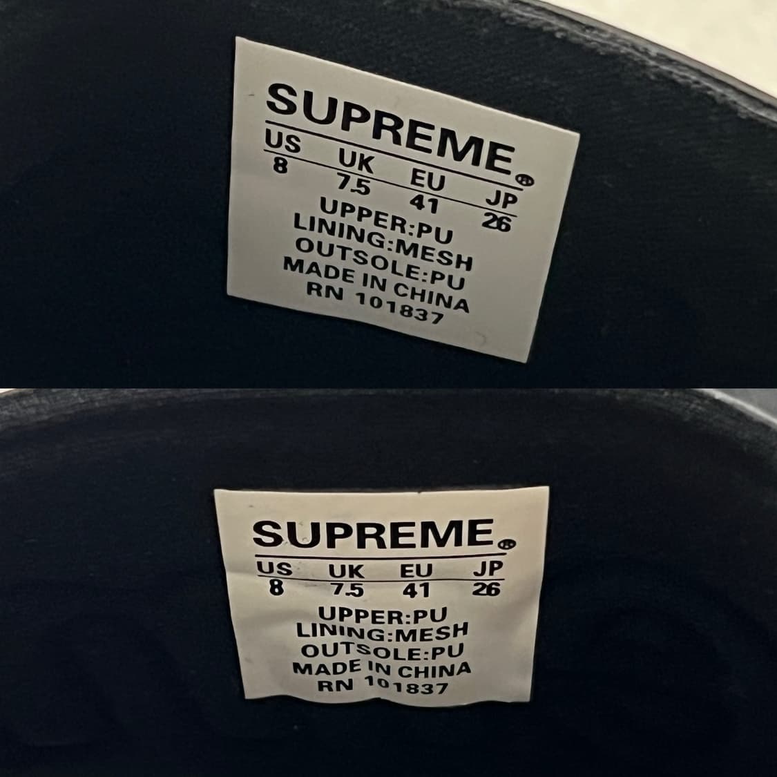 슈프림 14SS 슬라이드 슬리퍼 블랙 상품이미지8