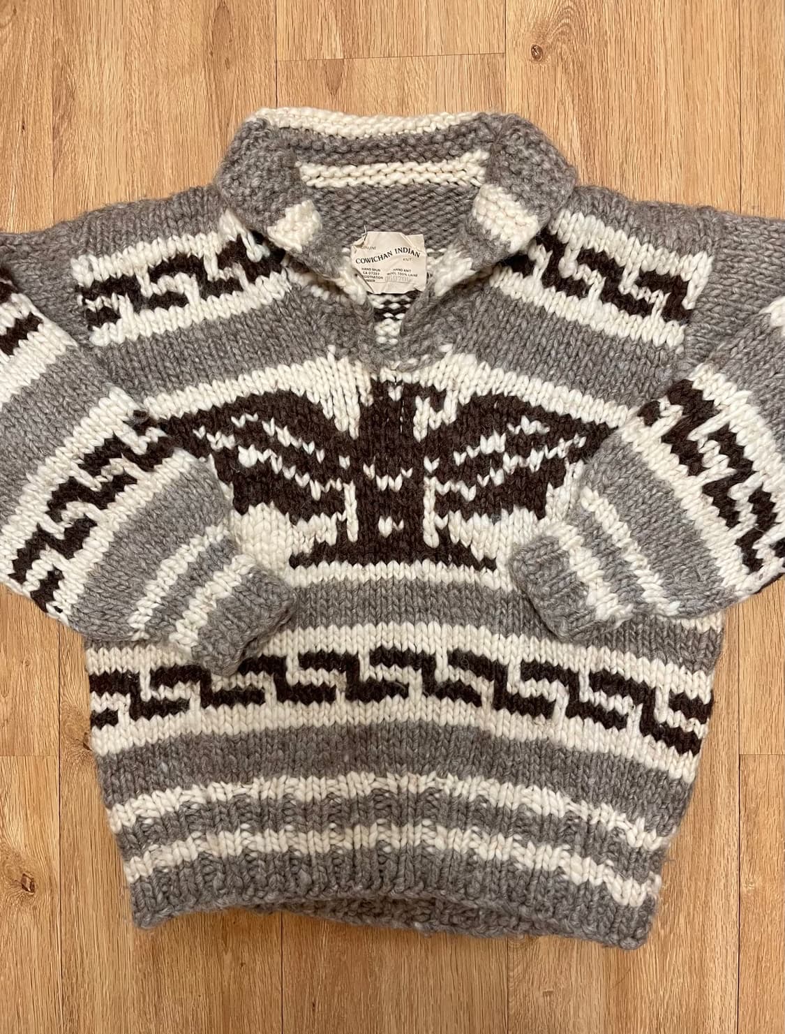 택포) 빈티지 코위찬 패턴 니트 숏 비니 모자 상품이미지4