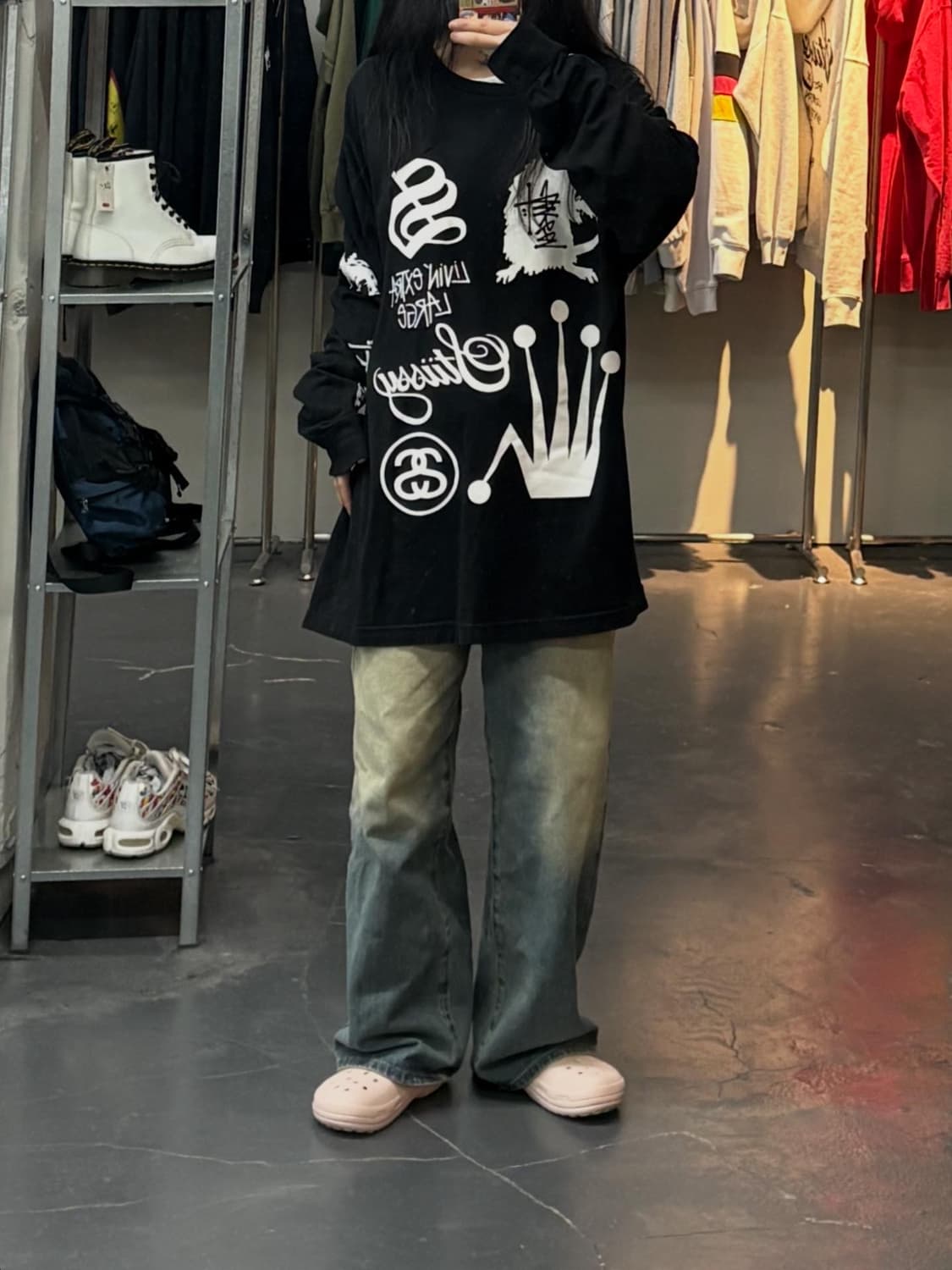 스투시 시그니처 프린팅 8볼 롱 슬리브 A3060 상품이미지1