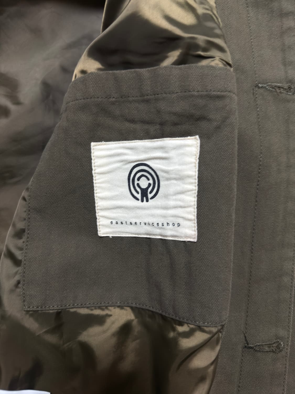 이스트서비스샵 / 웰트 포켓 워시드 코튼 트러커 / 올리브카키 / L 상품이미지6