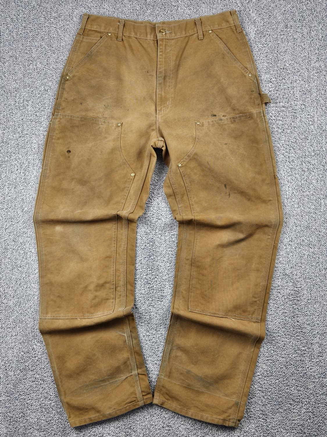 USA 칼하트 덕 캔버스 더블니 카펜터 워크 팬츠(36X34)/10416 상품이미지1