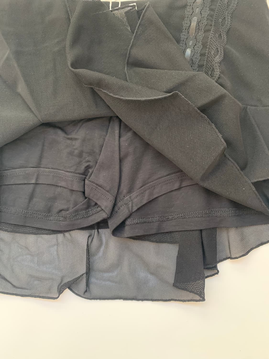 Garter frill skirt (black) / S SIZE 상품이미지8