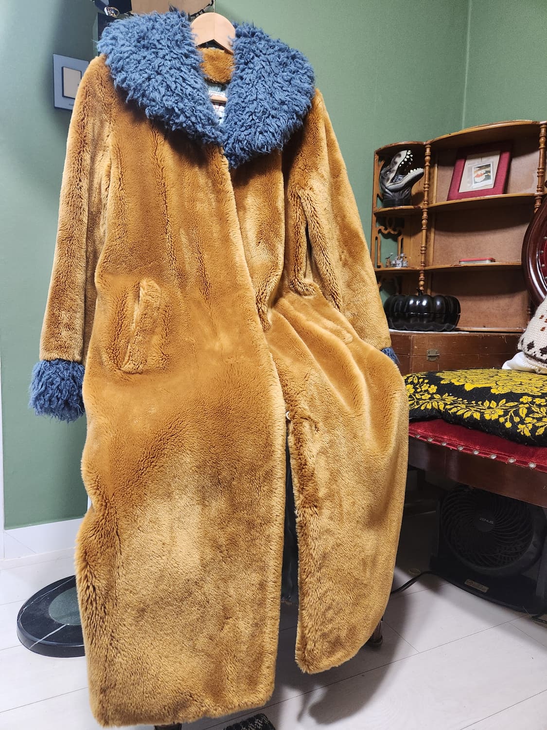 쉬림프스 테디베어 퍼 코트 상품이미지1