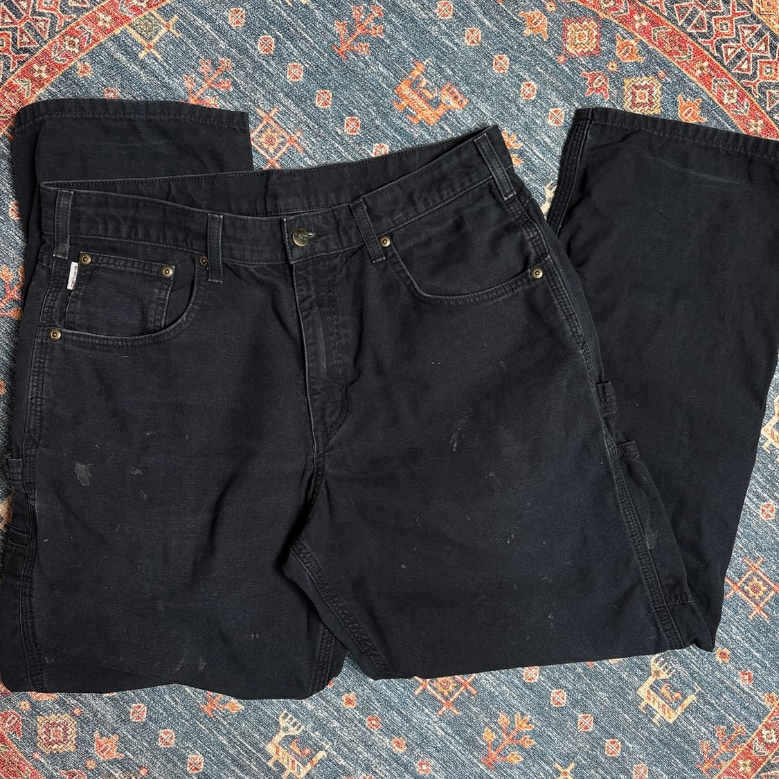 칼하트 가죽탭 싱글니 카펜터팬츠 상품이미지4