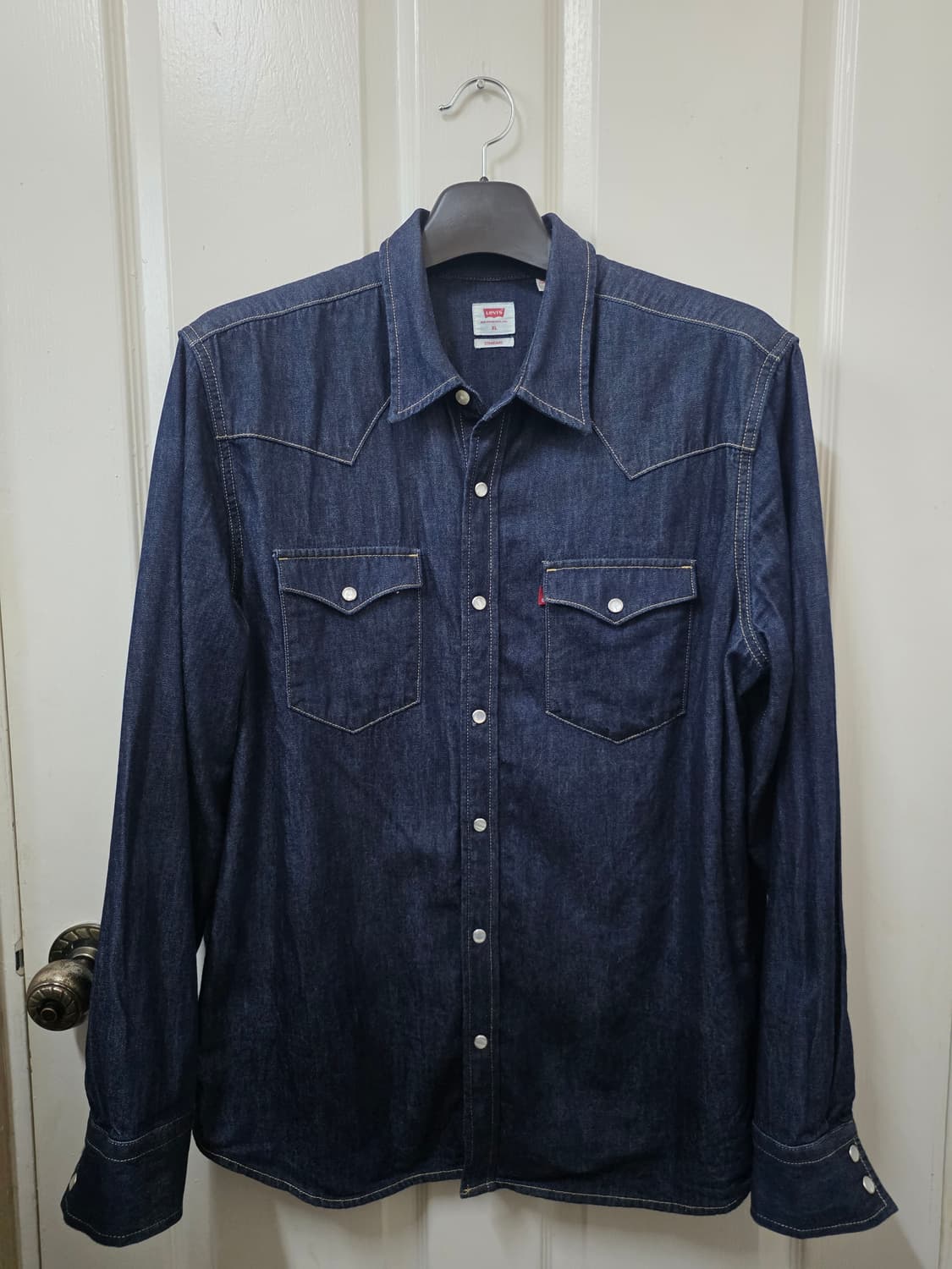 리바이스 웨스턴 셔츠 인디고 색상 105 사이즈 상품이미지1