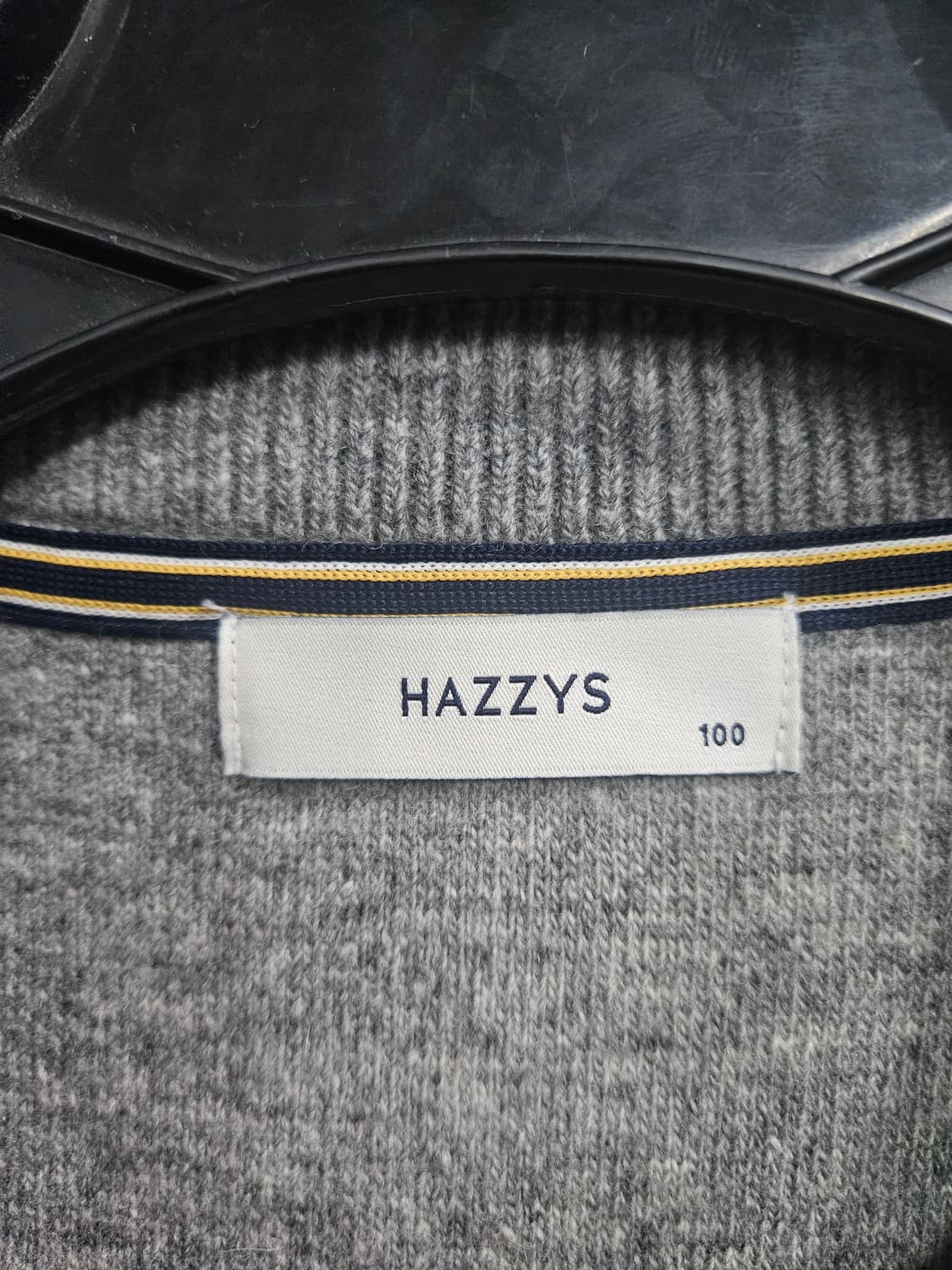 헤지스 그레이 남성 100 가디건  상품이미지3