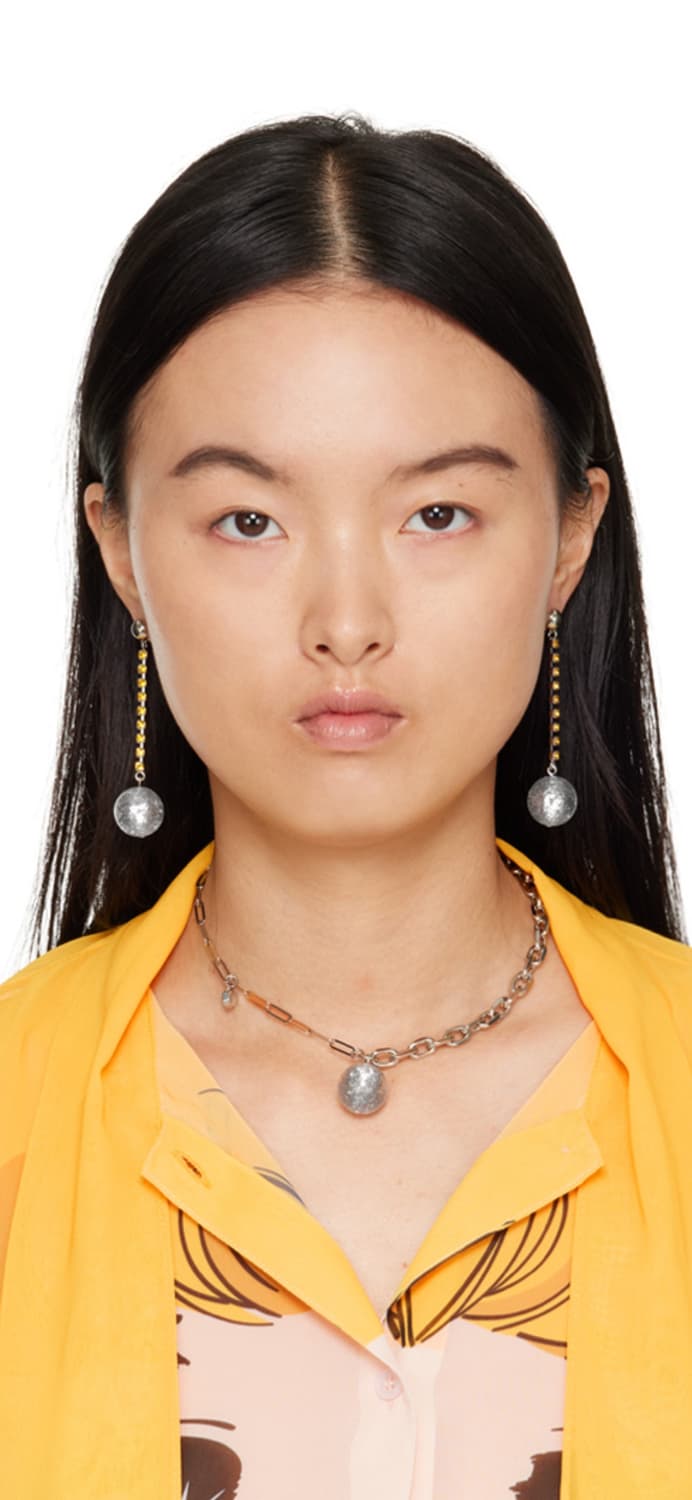 Mondo mondo  몬도몬도 실버 핀볼 네크리스 상품이미지3