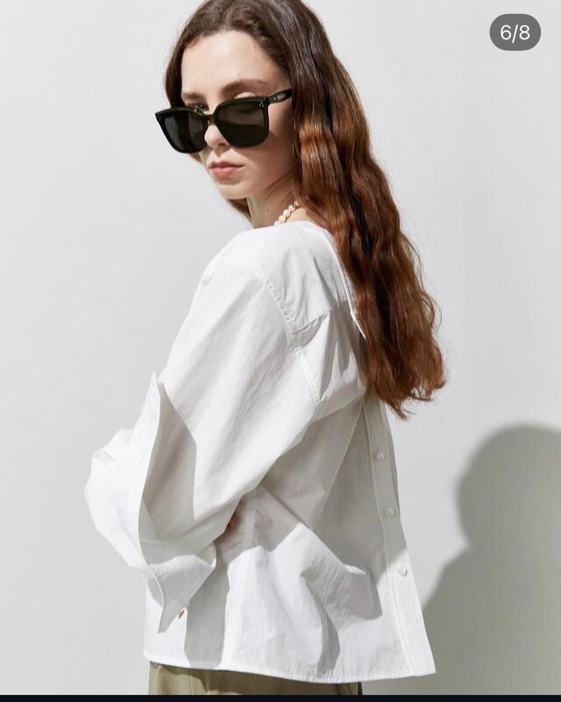 티케비 커프스 블라우스 상품이미지1