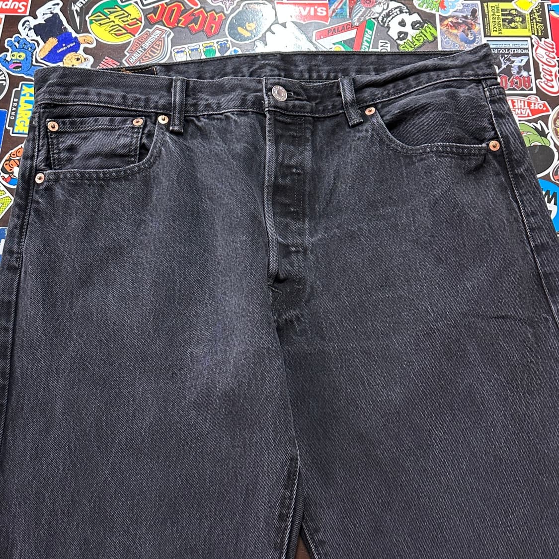 리바이스 501 블랙 진 데님 팬츠 36 상품이미지5
