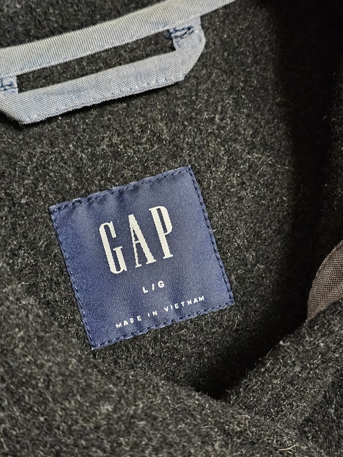 GAP 떡볶이 코트 L 다크 그레이 상품이미지4