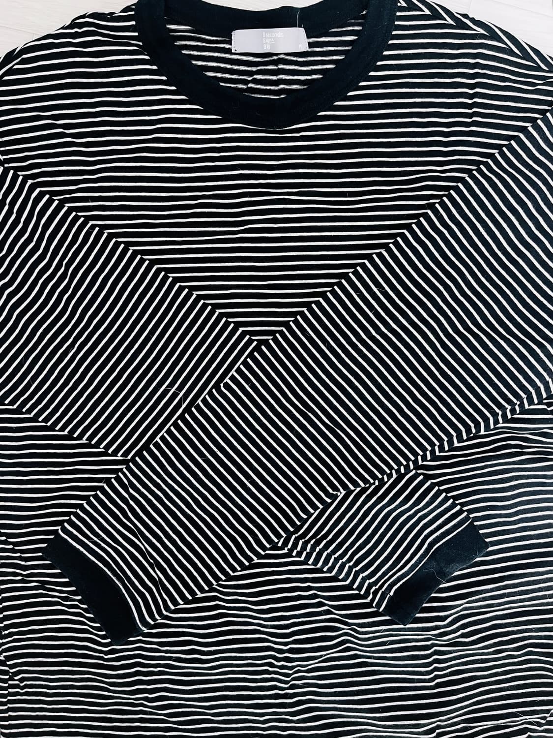 8세컨즈 줄무늬 긴팔 티 상품이미지1