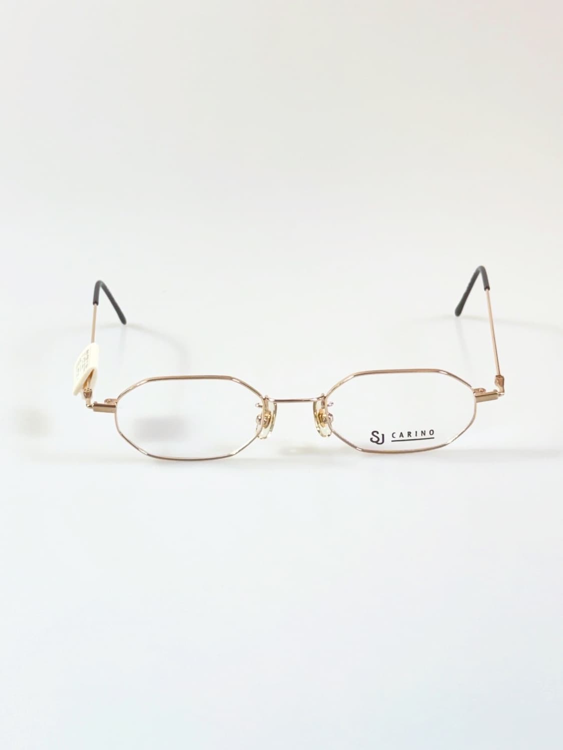 90s 서전 CARINO 골드 슬림 옥타곤 프레임 빈티지 안경 상품이미지2