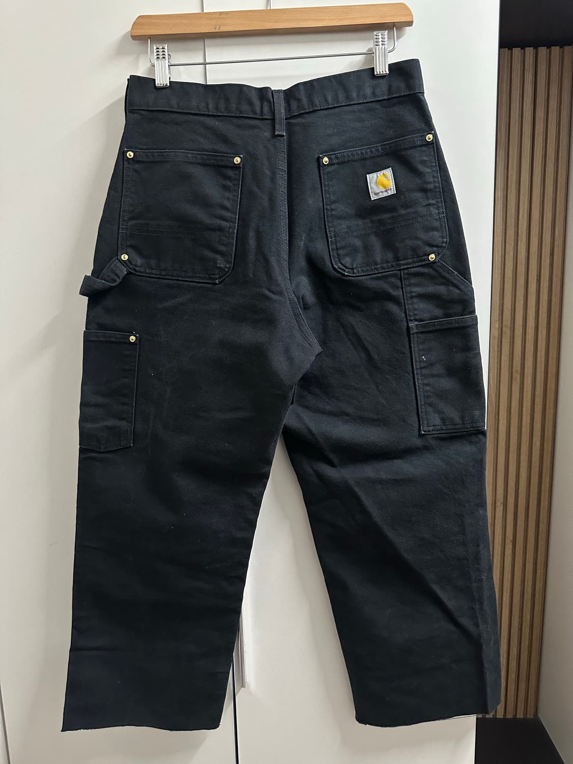 칼하트 B01-M 더블니 워크 팬츠 30x30 블랙 상품이미지2