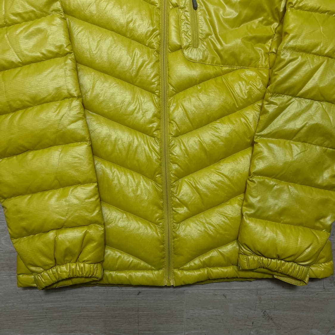 프라우스 여성 아웃도어 테크니컬 구스다운 경량패딩 [옐로우] L/100 상품이미지3