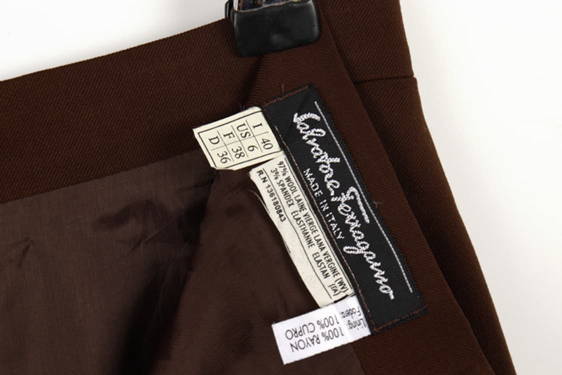 SALVATORE FERRAGAMO 스커트(S) 페레가모울스커트 상품이미지5