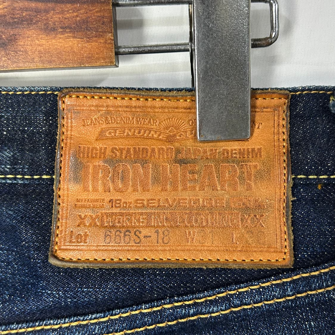 [IRON HEART] 아이언하트 18oz 셀비지 데님팬츠 상품이미지8