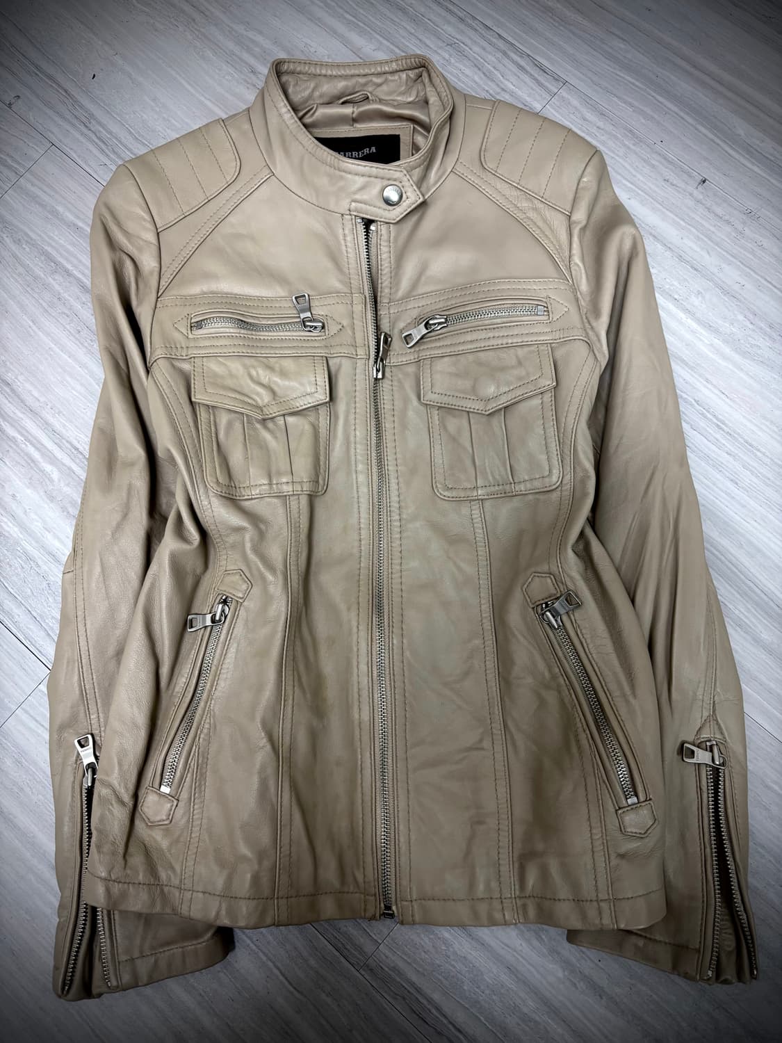  00‘s Drum Dyed Lamb Skin Utility Beige  상품이미지7