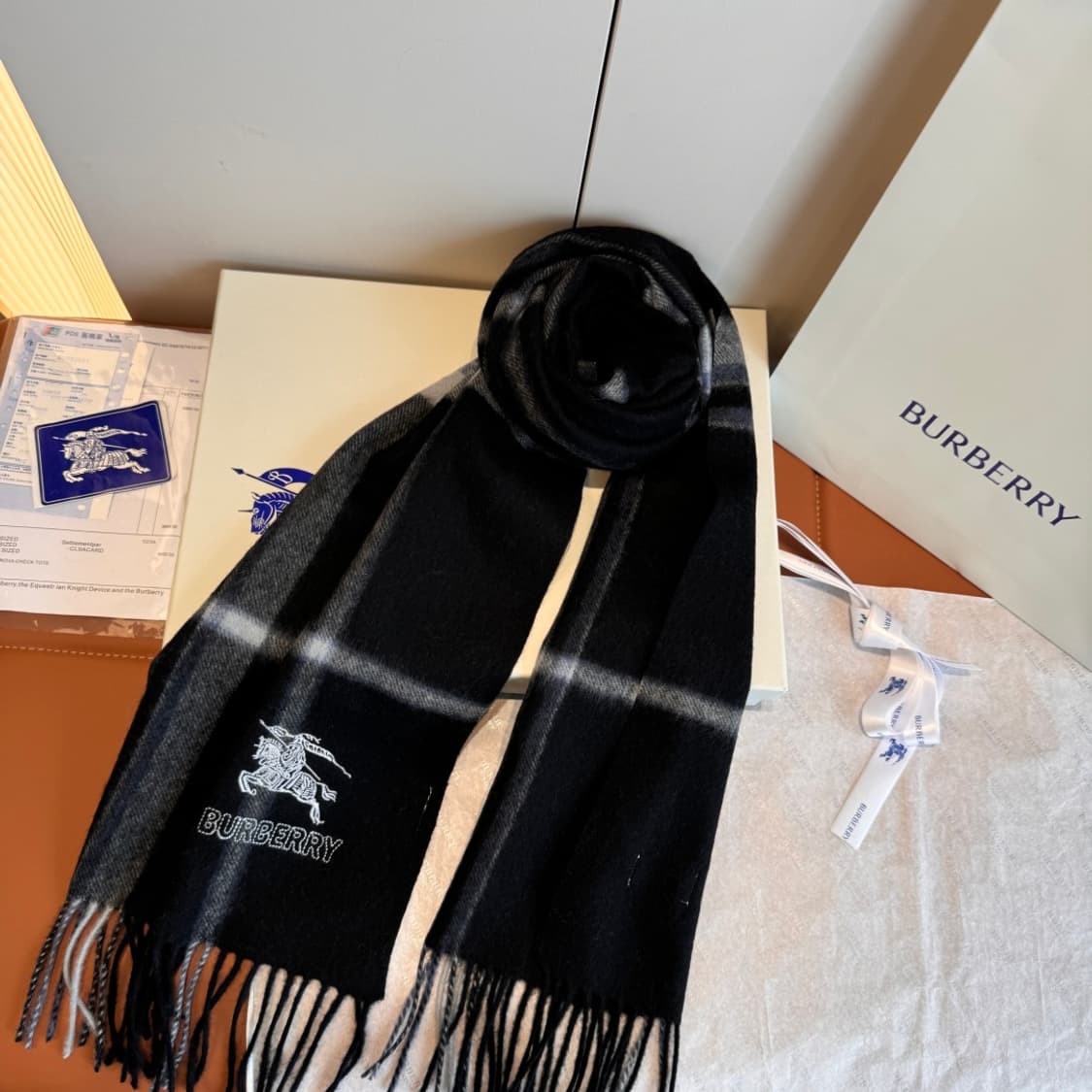 버버리숙녀 리버서블 스카프100% 램스울 상품이미지2