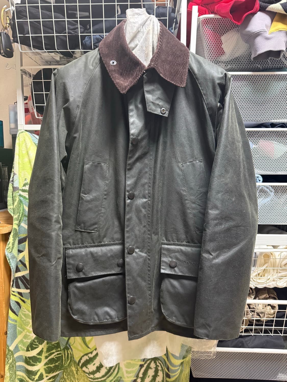 바버 비데일 세이지 36사이즈 내피포함 상품이미지1