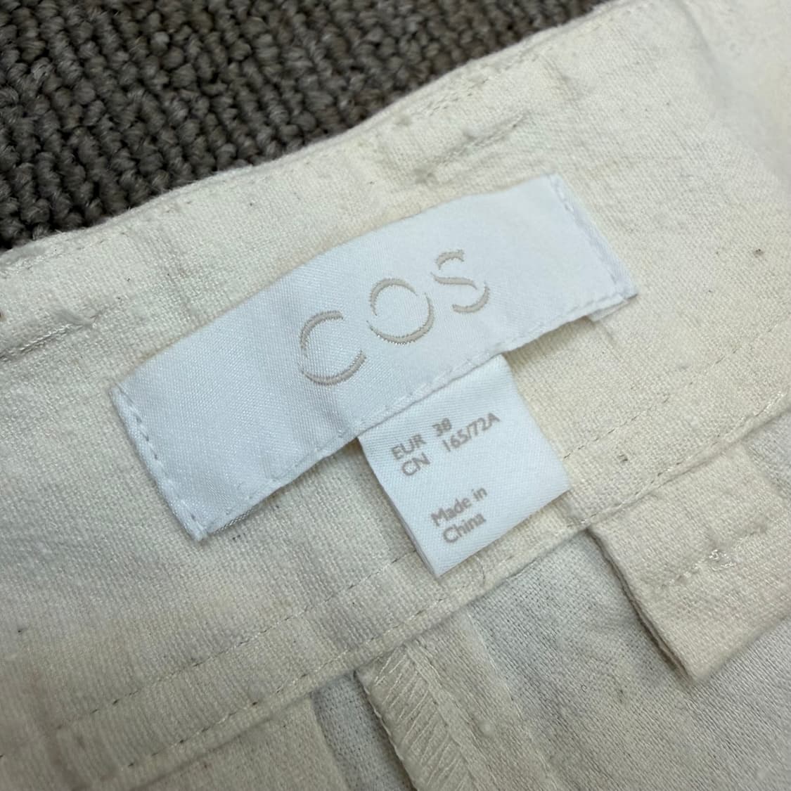 cos 코스 우먼스 린넨 턱 루즈 테이퍼드 팬츠 38 상품이미지3