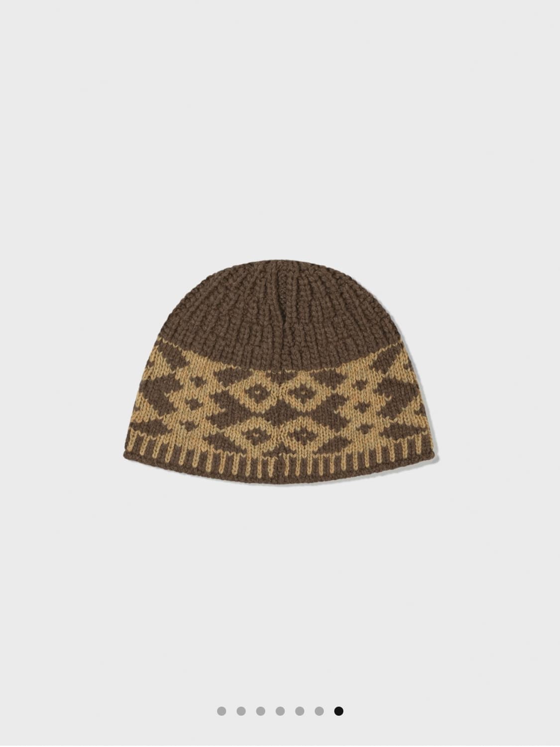 LOWCLASSIC JACQUARD BUCKET BEANIE_BROWN 상품이미지7