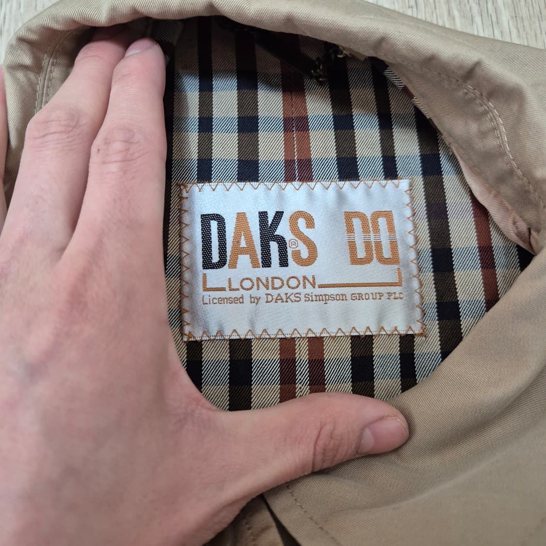 닥스 런던 여성 체크 안감 싱글 맥코트 85-160 상품이미지4