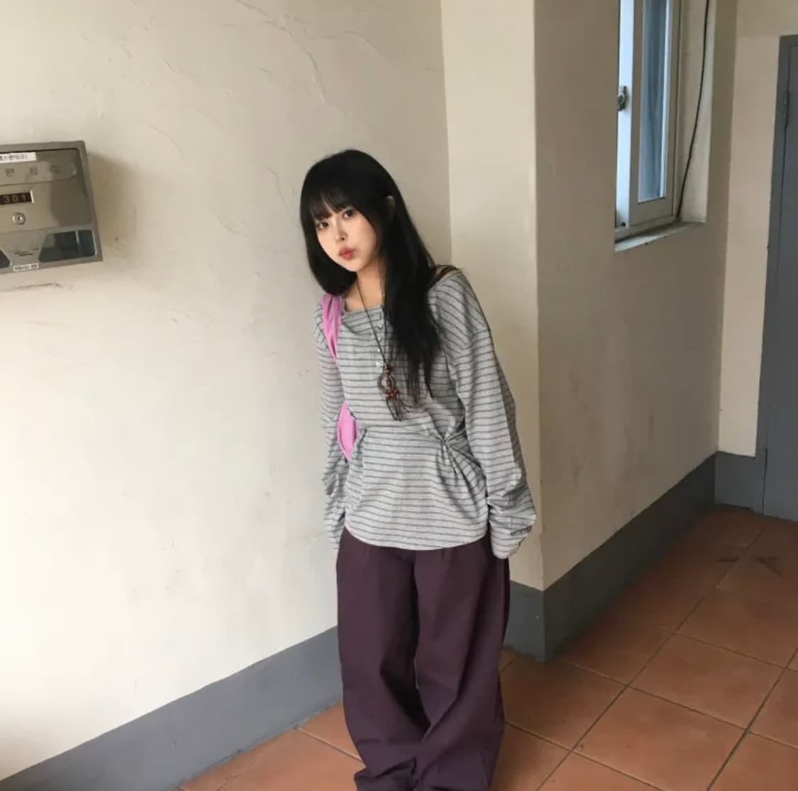 핀턱 와이드 팬츠 상품이미지2
