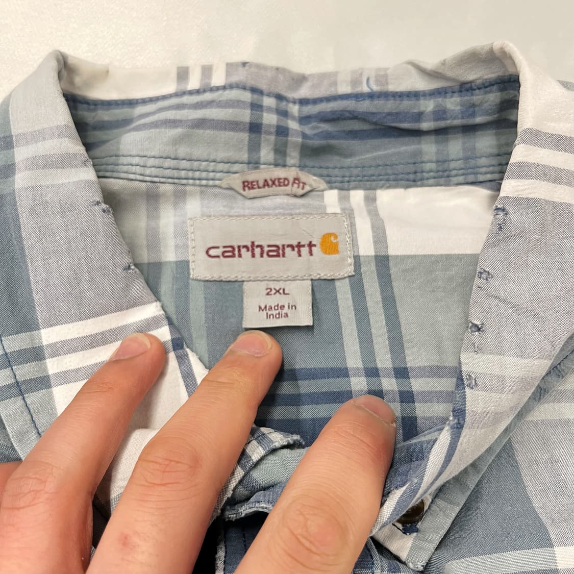 (2XL) 칼하트 반팔 체크 셔츠 상품이미지4