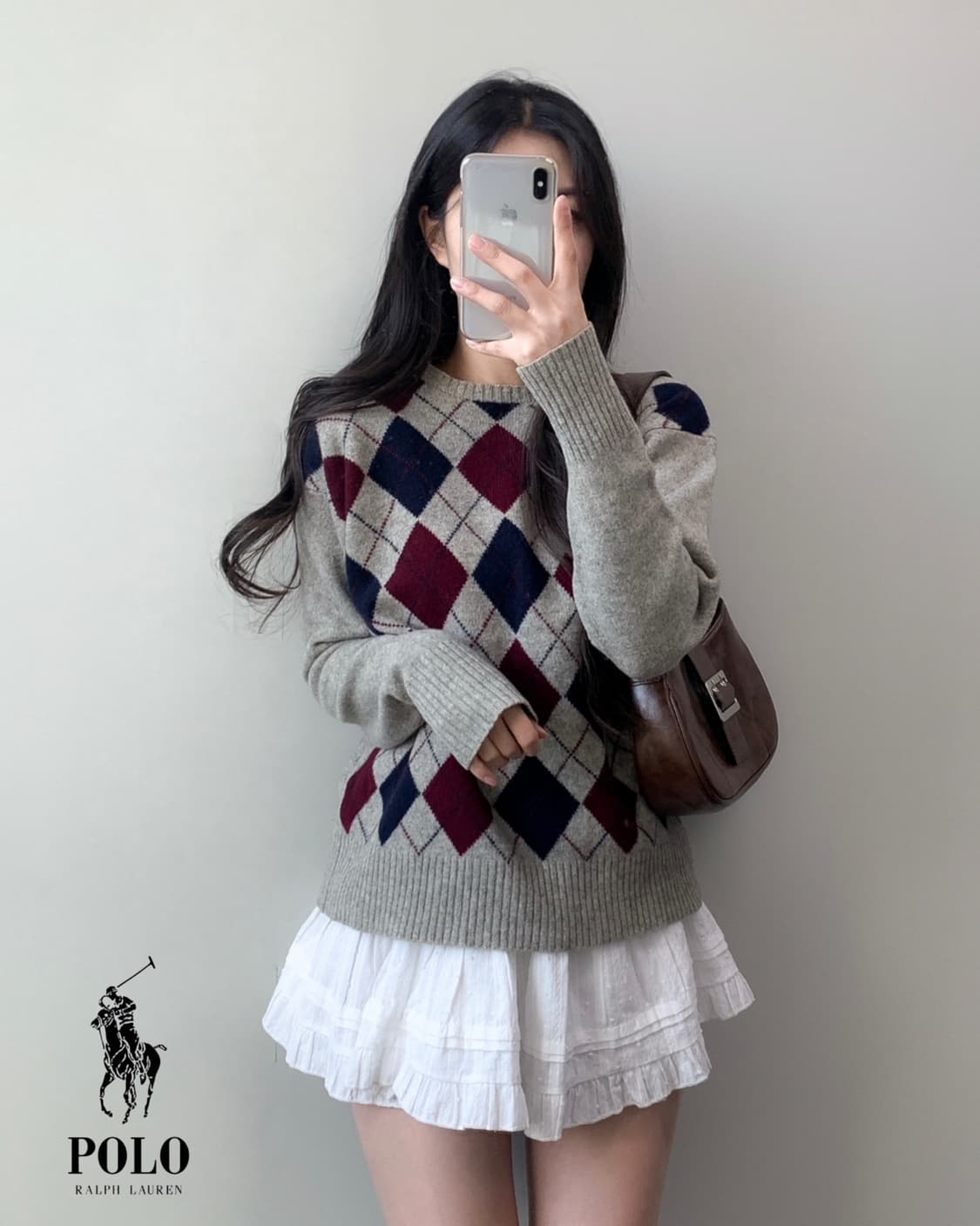 폴로 램스울 아가일 니트  상품이미지3