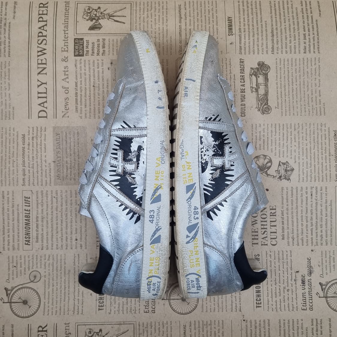 프리미아타 실버 남성스니커즈43 275 상품이미지5