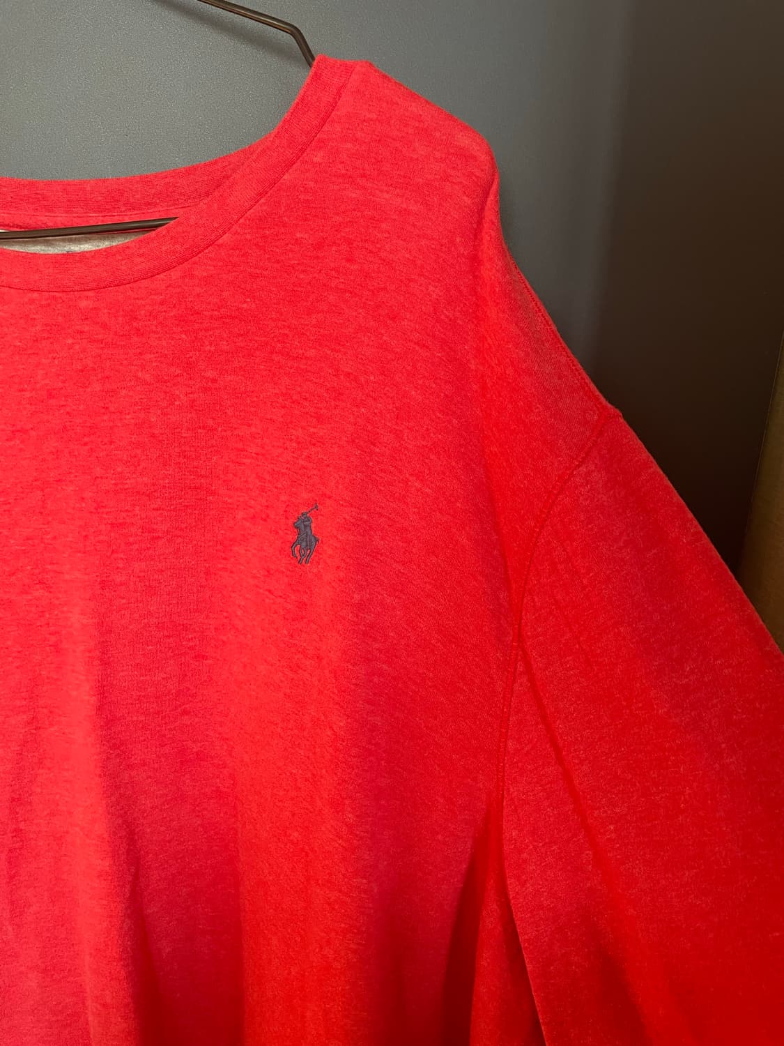 폴로 핑크 코튼 풀오버 롱슬리브 상품이미지3