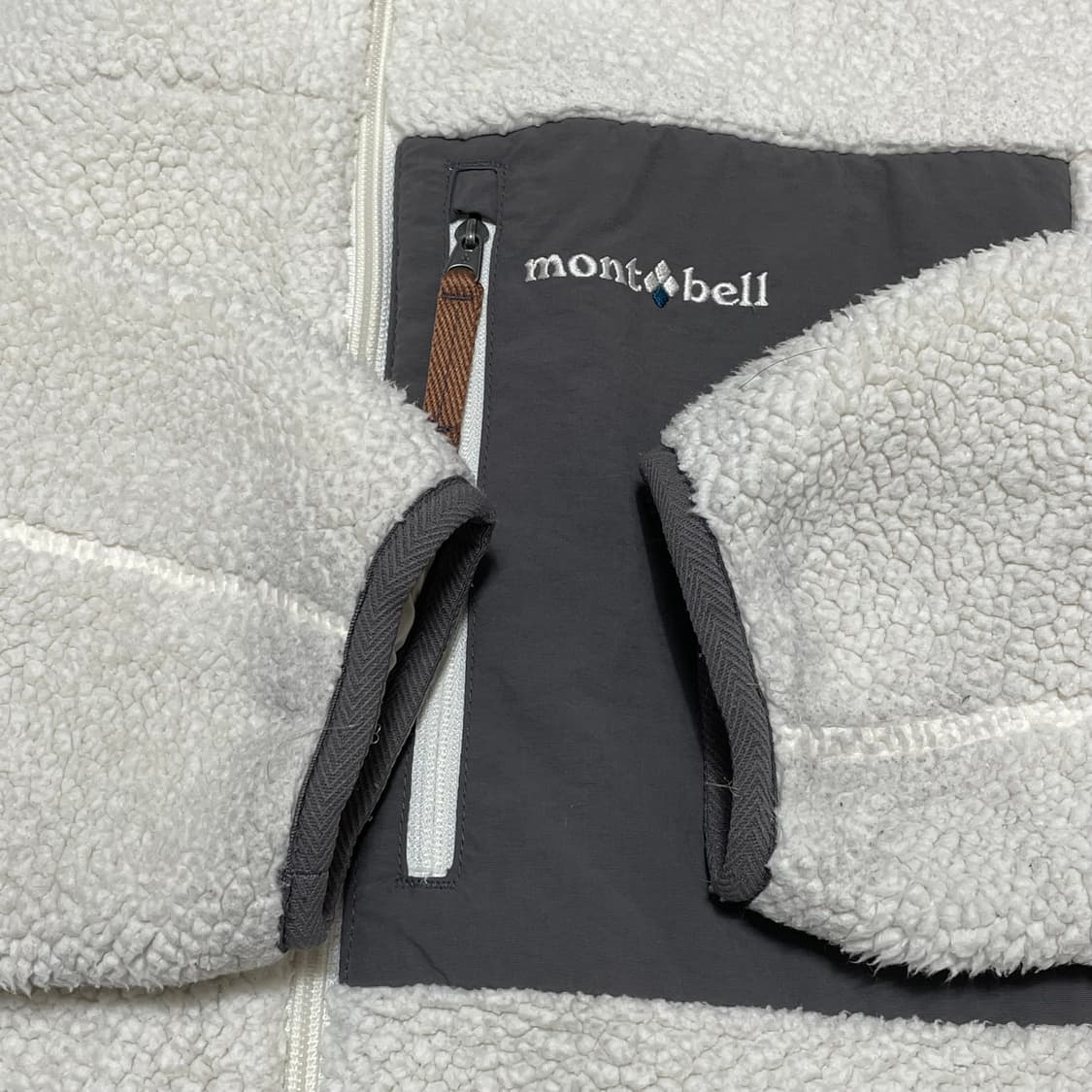 [M] 몽벨 후리스 자켓 아이보리 색상 상품이미지2