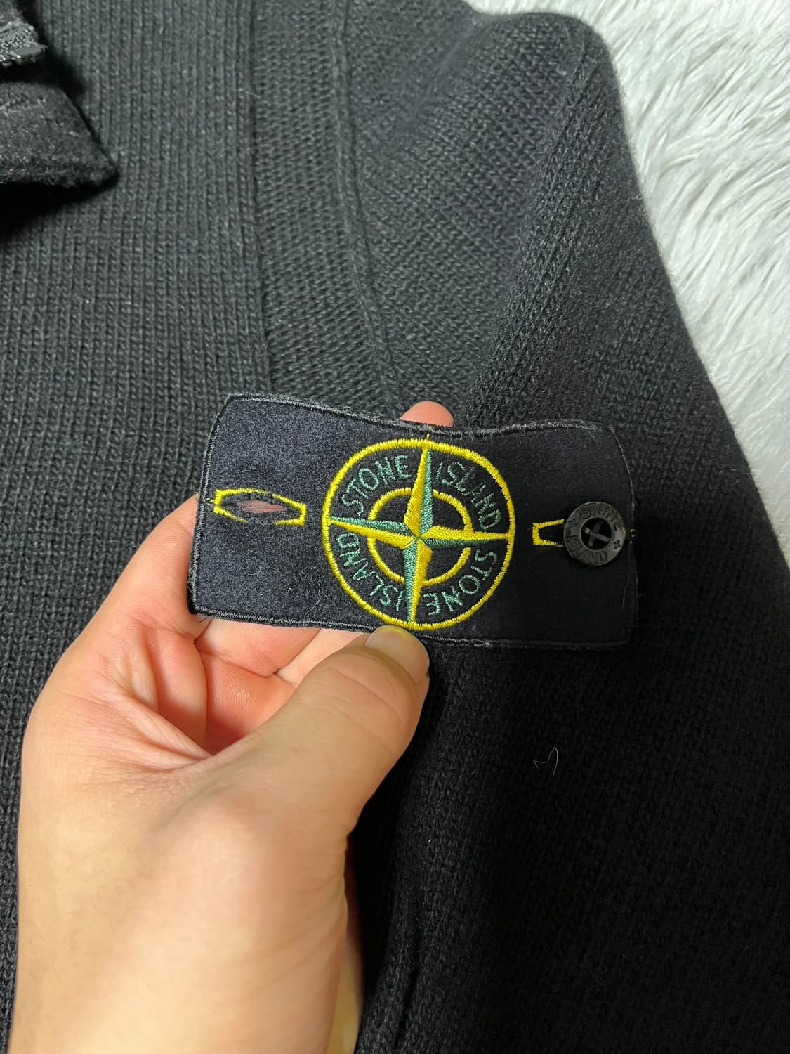 23fw/스톤아일랜드 반집업 니트 상품이미지3