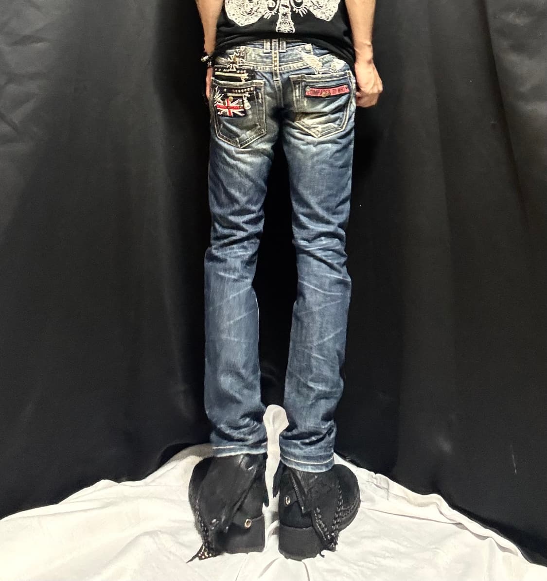 “Robins Jeans”Y2K Patchwork Detail Pants 상품이미지3