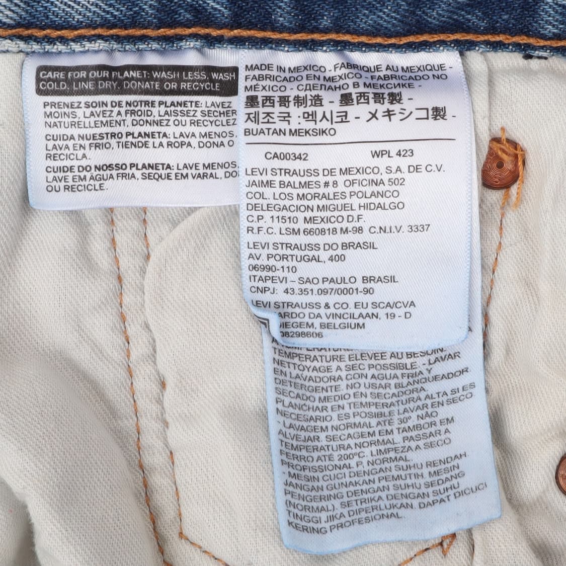 리바이스 501 Ct 컷오프 하프 데님 쇼츠 상품이미지8