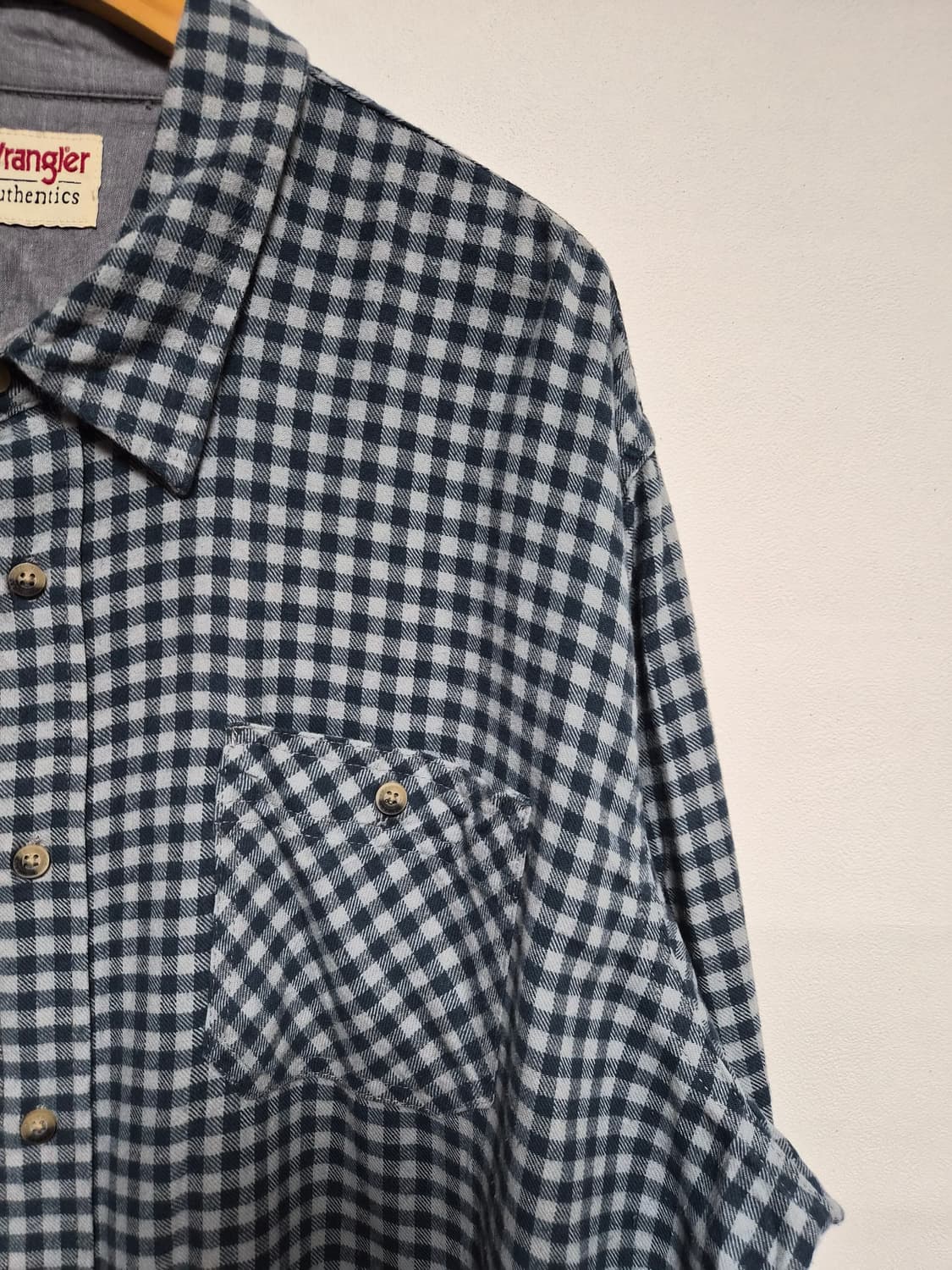 랭글러Wrangler 코튼 체크 셔츠 2XL사이즈 - S296 상품이미지3