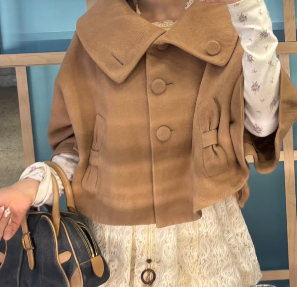 리본 모카 케이프 상품이미지2