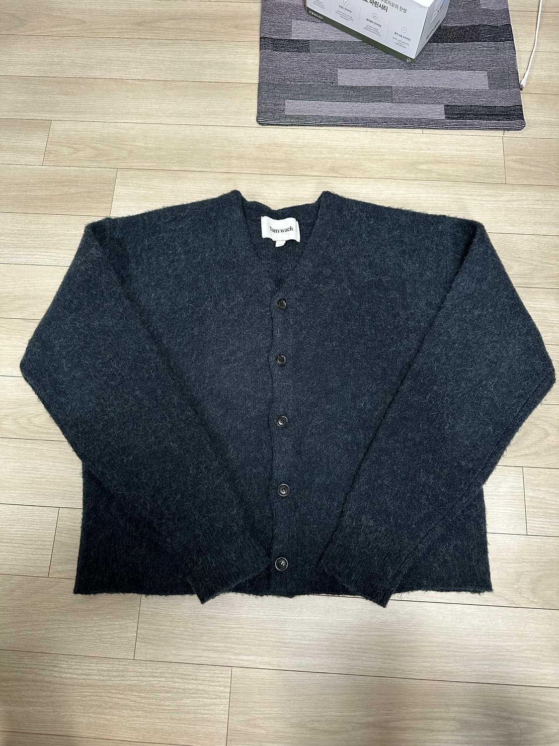 토니웩 브이넥 모헤어 가디건 L사이즈 상품이미지1