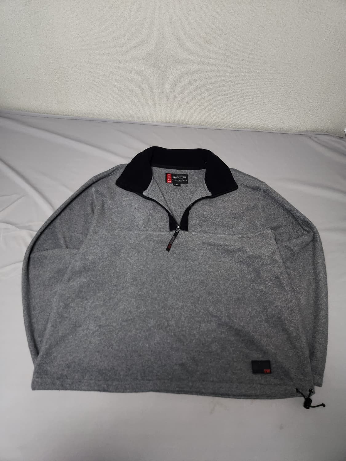 90's 미국빈티지 🇺🇸 STRUCTURE 오버핏 반집업 플리스 XL 상품이미지3