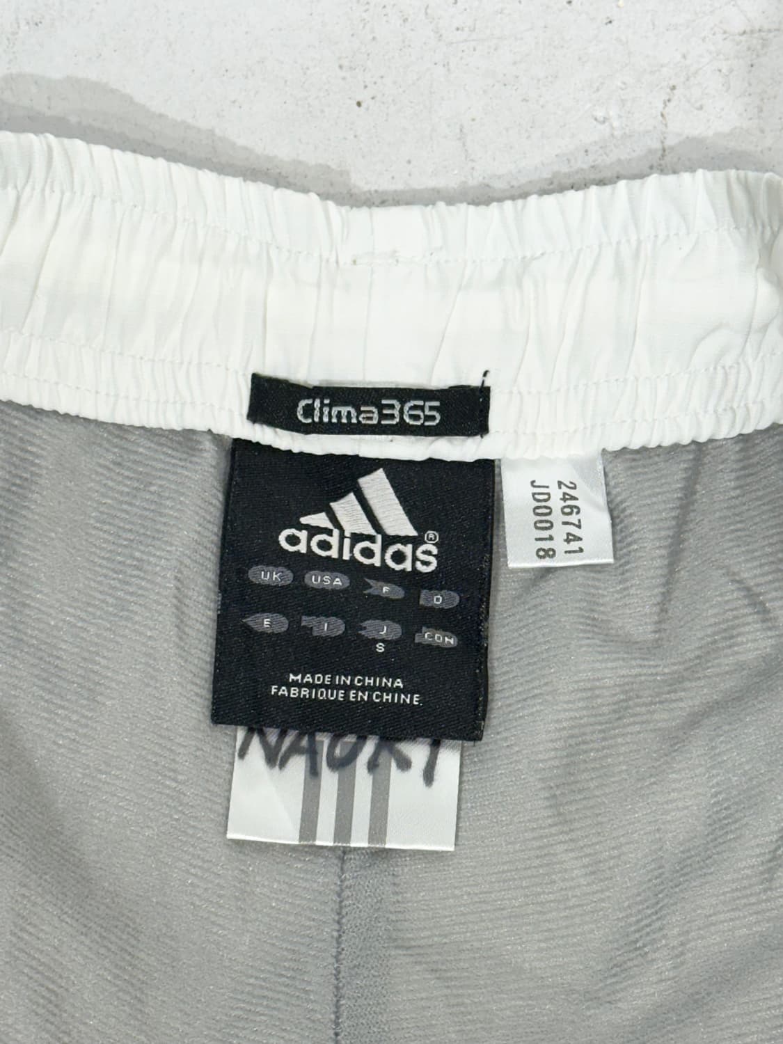 00s 아디다스 화이트 네이비 사이드 라인 와이드 트랙 팬츠 S 상품이미지7