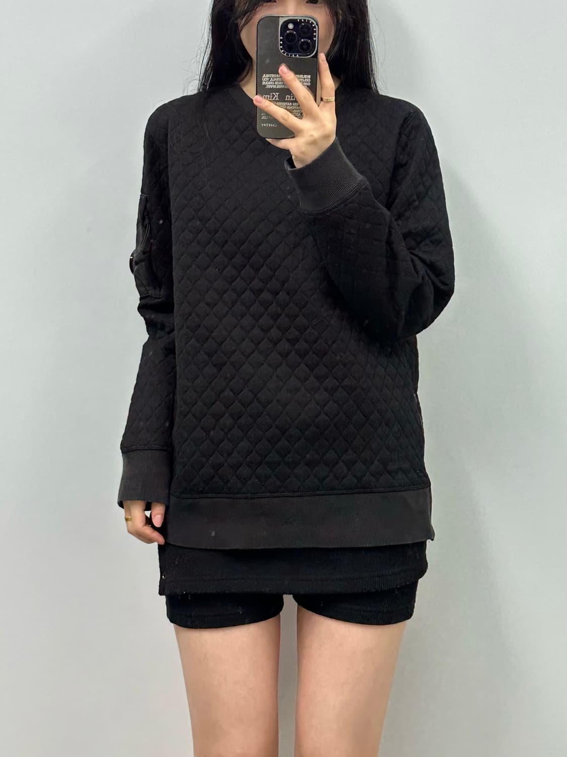 CP 컴퍼니 렌즈 와팬 퀼팅 맨투맨 상품이미지1