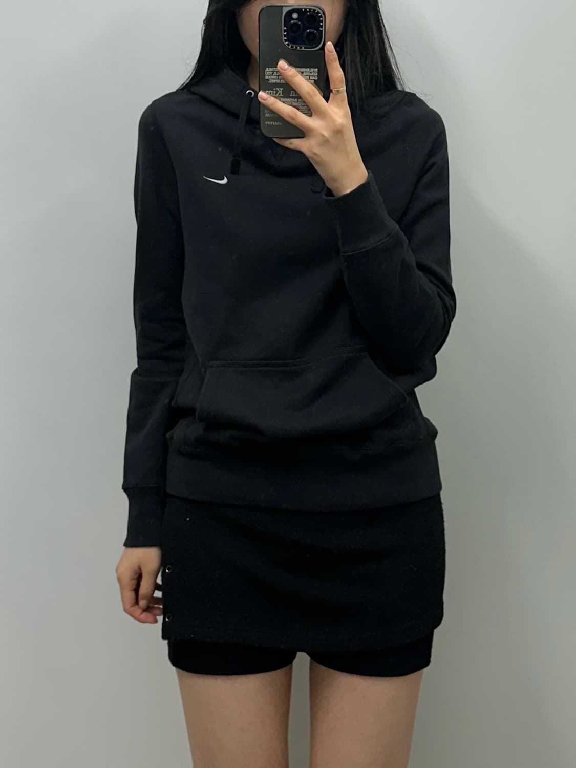 00s 나이키 스우시 블랙 후드티 상품이미지1