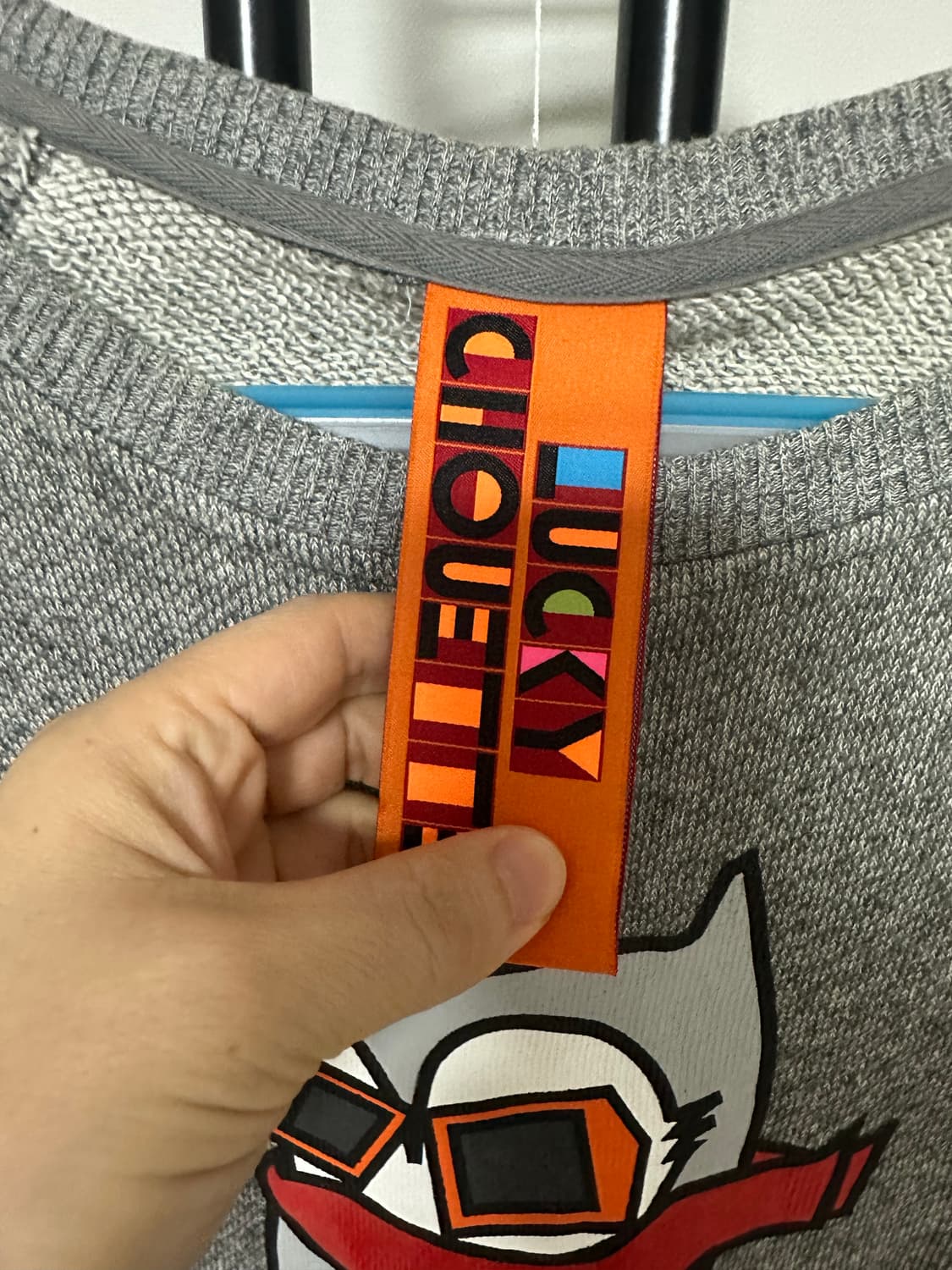 럭키슈에뜨 블랙 부엉이 맨투맨 -free사이즈 상품이미지3