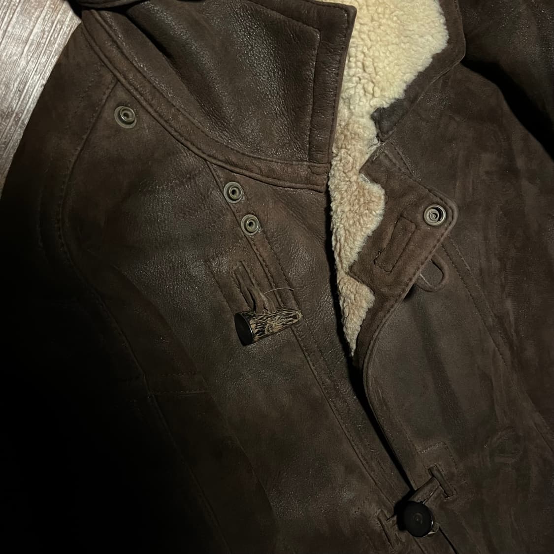 J.PRESS Lambskin Shearling Coat L 상품이미지4