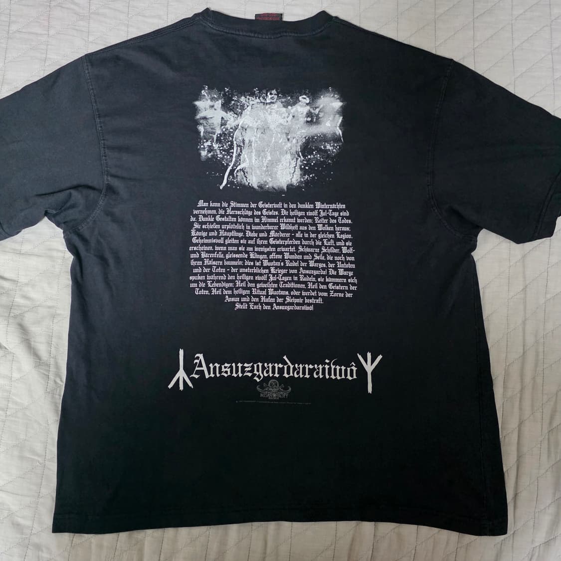 [XL] 90s 버줌 Burzum Hlidksjalf 빈티지 밴드티 상품이미지4