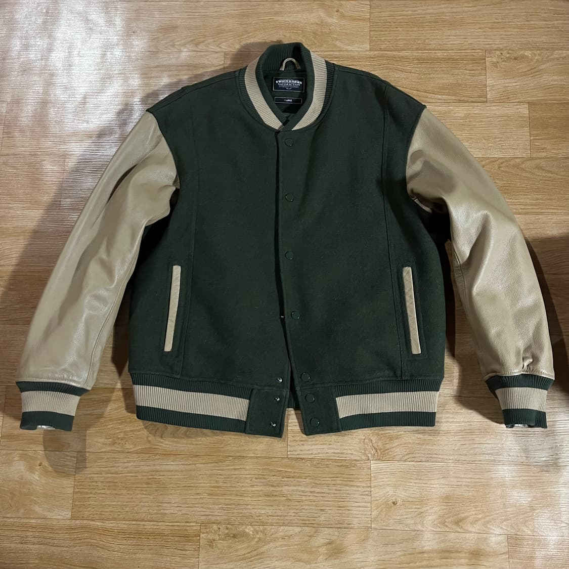 [105] 프리즘웍스 카우하이드 바시티 자켓 상품이미지3