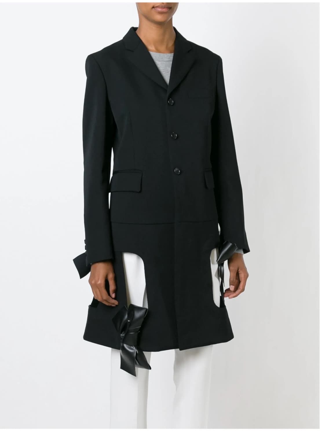 comme des garcons 컷아웃 리본 디테일 코트 상품이미지9