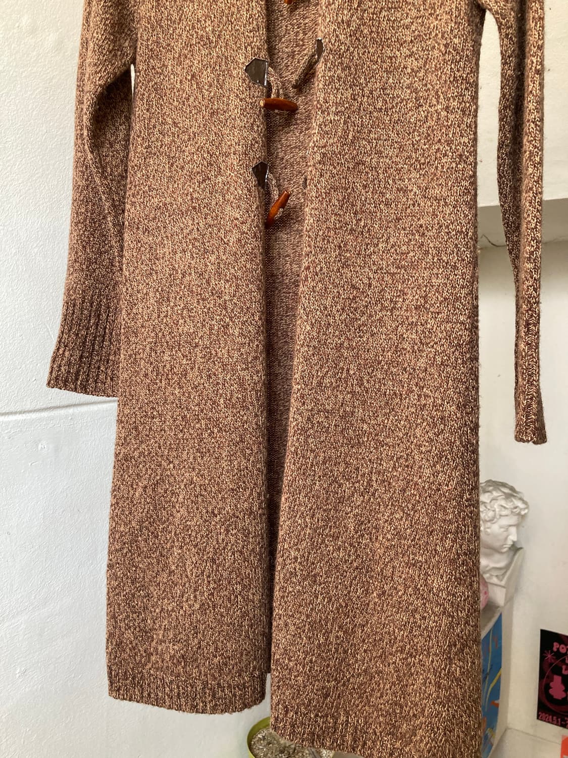 울 떡볶이 롱 니트 가디건 상품이미지3