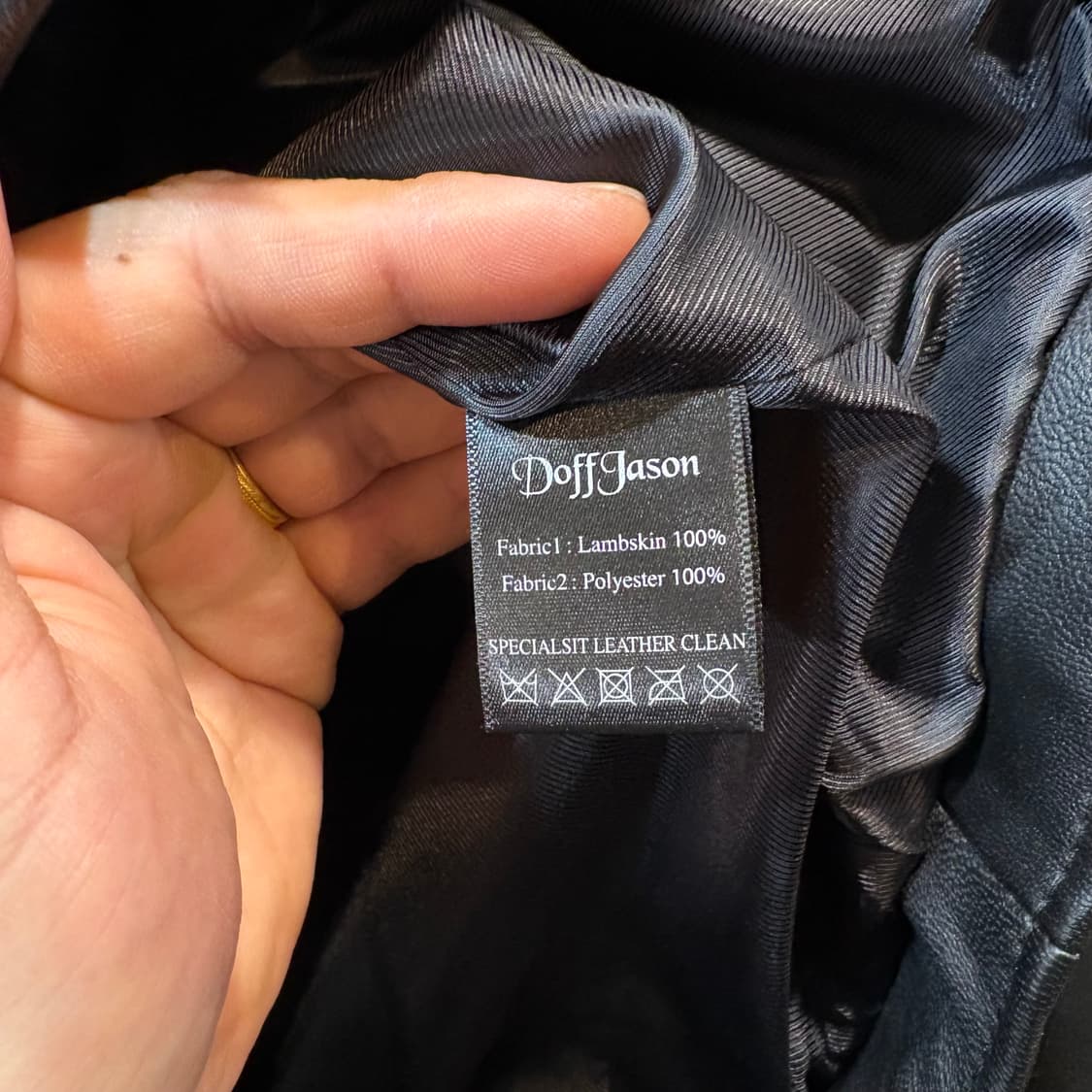 [XL] Doffjason 도프제이슨 램스킨 가죽 자켓 상품이미지6