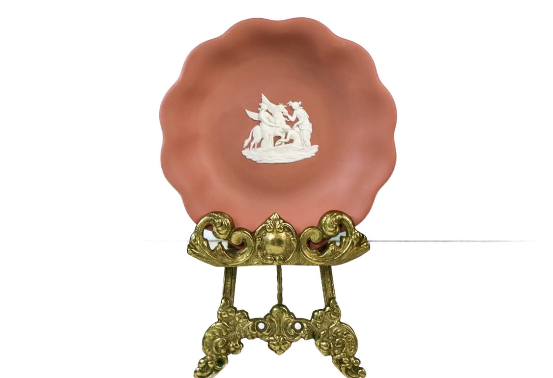 [영국앤틱] 웨지우드 제스퍼웨어 테라코타 물결 핀디쉬_(대) 상품이미지1